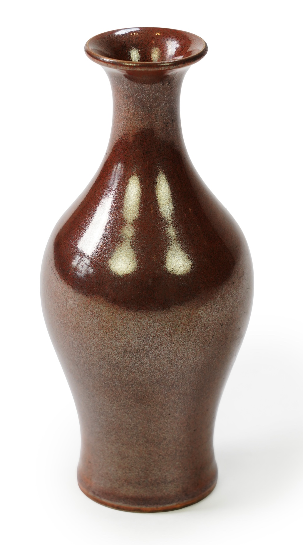 A Chinese metallic brown glazed vase, probably Qing dynasty